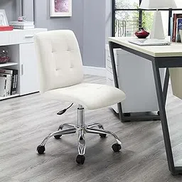 Bhumika Overseas Height-Adjustable Faux-Leather Office Study Desk Chair for Salon, Spa, Bar, Medical, Kitchen, Doctor in White Color-image-66