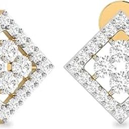 pc jeweller Yellow Gold and Solitaire Stud Earrings for Women-picture-31