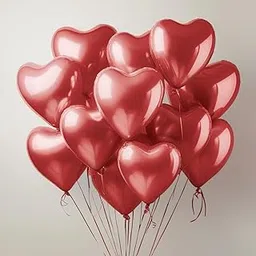 Just Party Heart Shaped Balloons - Pack of 25 (Red)-image-4