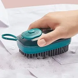 Multi-Functional Cloth Brush for Washing Clothes Kitchen Dish Cleaning with Liquid Dispenser | Soft Bristles for Laundry,Shoe, Washing Pot Tile Cleaning-picture-15