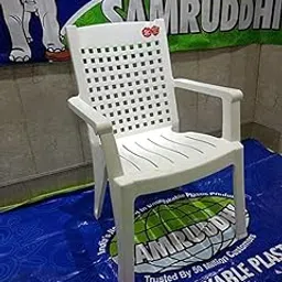 Samruddhi Chair Office for Home Outdoor Unbreakable (Set of 2 Pcs) White-picture-13