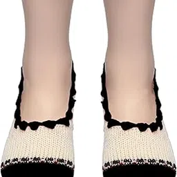 kcsocks Handmade woolen socks for women (Half work of Crochet)-picture-18