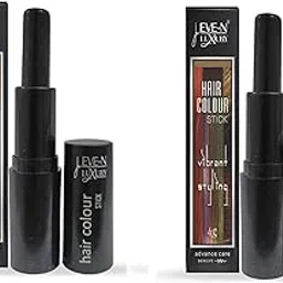 EVE-N LUXURY Hair Color Touch Up Stick, Hair Liner, Colors Sticks for Women, Beauty Hairs Colour, Girls, Men, Boys- (Black,4gram x 2)-image-26
