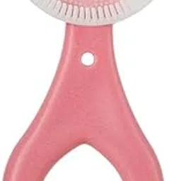 HEAVENGLOW 2xKids Teeth Cleaning Manual Brush U-Shape Oral Tooth Cleaning Pink 2-6 years | Oral Care-picture-18