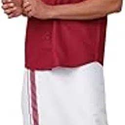 ramraj cotton Ramraj Men Cotton Blend Half Sleeve Solid Shirt With Matching Border Dhoti image 1