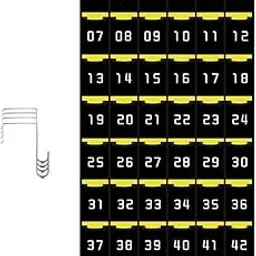 ATORSE Classroom Pocket Chart for Cellphones Hanging Organizer for Closet Dormitory 48 Pockets-image-0