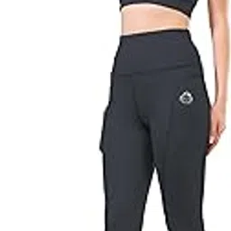 kashikay creation Women’s Polyester Blend Tracksuit Top and Bottom Set with Solid Pattern Stretchable High Waist Leggings Sleeveless Round Neck and Standard Length | Workout Pants for Yoga | Pack of 2-picture-26