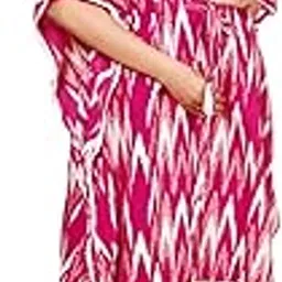pregyfed Printed Short Kaftan Maternity & Feeding wear with Zip and Drwastring for Perfect Fitting-picture-37