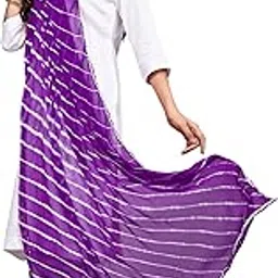 kemza Women's Chiffon Printed Leheriya Dupatta For Women-picture-16