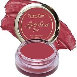 Seven Seas Lip & Cheek Tint Richness Of Essential Oils And Vitamin C For Lips, Eyelids & Cheeks, Matte Finish Give You a Soft Natural Glow (Hippie Pink)-picture-10