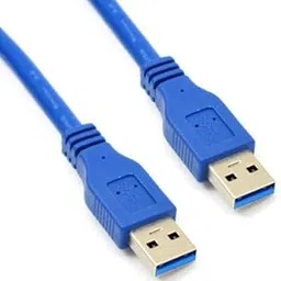 LS LAPSTER Quality Assured Lapster 50cm fast Speed USB 3.0 Type A Cable,usb male to male cable,Short Cable cord for Laptop cooling pad,Hard Drive etc.(Blue)-image-0
