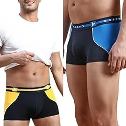 koffy Pliable Cotton Modal Colorblocked Mini Trunk with Seamless Waistband-picture-18