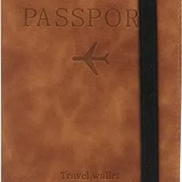 nfi essentials Passport Holder Cover Wallet Travelling RFID Blocking PU Leather Card Case Organiser International Travel Must Haves Accessories for Women Men (MW-7-Brown)-picture-51