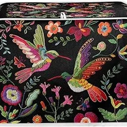 kathyboom Embroidered Bird Toaster Covers 4 Slice Small Kitchen Appliance Cover Toaster Bread Maker Cover Polyester Fabric Quilted Kitchen Accessories-picture-24