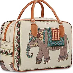 ayaha Small Canvas Duffle Travel Bag for Men and Women, Luggage Travelling Duffel for Women, Stylish Cabin Size Air Hand Bag (21L)-picture-40