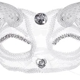 calandis Women Cat Mask Animal Half Face For Costume Props Stage Performances White | Masks & Eye Masks | Accessories | Costumes, Reenactment, Theater | Clothing, Shoes & Accessories-picture-44