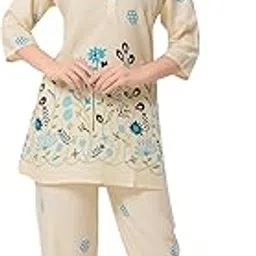 play loungewear Womens Cotton Printed Corset, Co-rd set – Soft & Comfortable Full Sleeve Corset Set | Stylish Loungewear for Daily Use-picture-27