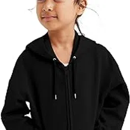 FUNKY MONKEY Kids Hooded Sweatshirt for Girls Soft Brushed Fleece Zip-Up Hoodies-picture-28