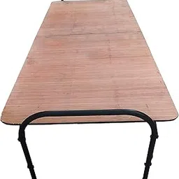 AARAM CHARPAI UDYOG Plywood Folding Bed Cot for Sleeping Space Saving Heavy Metal Frame| Portable | Multipurpose | Lightweight (Brown) (Round, 2.5X6 ft or 30X72 inch)-picture-16