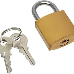 Magic Providers Pressing Lock 2 key's Hard Steel Lock (25mm) Padlock Pack of 2 | for School, Employee, Gym or Sports Locker, Case, Toolbox, Fence, Hasp Cabinet and Storage-picture-47