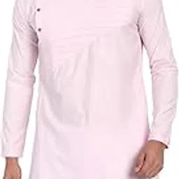 Men's Cotton Solid Straight Casual Kurta for Wedding, Party, Occasions-image-30