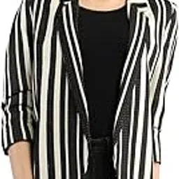 dlanxa Women Winter Wear Stylish Coat BlackWhite XXL-picture-37