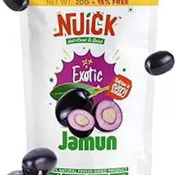 NUICK Freeze Dried Jamun | Pack of 2 | 100% Natural fruit, No Preservative, No Added Sugar, Not Frozen | Nutritious and Crunchy Snacks for Kids and Adults-picture-10