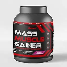 Merrals - Muscle Mass Gainer | Complex Carbohydrates | Reduces Muscle Breakdown | Boosts Metabolism, 1 count, 1000 grams-picture-55