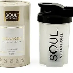 100% Pure Marine Collagen With a dynamic SIPPER BOTTLE - Type I & III Peptides, 8g in one Sachet, Unflavored, Sugar-Free, Preservative-Free, Dairy-Free, GMO-Free, Perfect for Drinks & Smoothies-image-16