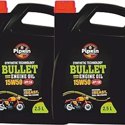 PIPKIN Heavy Bike Bullet Engine Oil 15W50 2.5 Litre Pack 2 | Compatible With Royal Enfield, High Performance Heavy Cruiser Bikes Engine Oil-picture-10