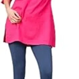 Trendy Girls Combed Pure Cotton Leggings - Navy Blue Color (Please Refer The Size Chart Image First)-image-108