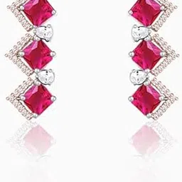 giva 925 Silver Anushka's Royal Pink Earrings| Studs to Gift Women & Girls | With Certificate of Authenticity and 925 Stamp | 6 Months Warranty-picture-56