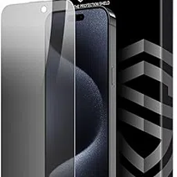 Military-Grade Anti Spy Privacy Tempered Glass Compatible with iPhone 15 Pro (6.1 Inch) With Installation Kit | Edge to Edge Coverage | Black-picture-50
