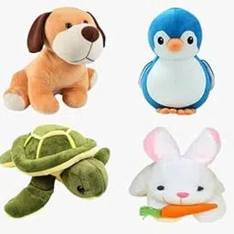 Future Shop Combo of 4 Dog, Turtle, Rabbit & Penguien Cute Kids Baby Boys/Girls Stuffe Soft Plush Toy Combo of Teddy Bear for Kids Gift Animal Stuff Toys for Birthday Gift.-picture-11