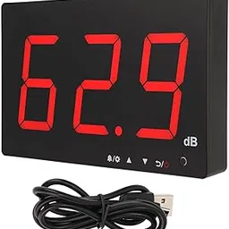 flexman Wall Mounted Decibel Meter, 30~130Db Highly Accurate Digital Sound Level Meter, 9.6 LCD Display Screen Sound Level Meter Tester for Home Studio Factory Classroom-picture-26