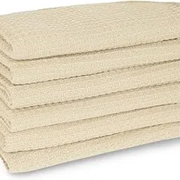 Knit Theory 100% Cotton Kitchen Towels Pack of 6 12x12 Inches,Super Absorbent Waffle Weave Kitchen Dish Cloth, Hand Towels-picture-41