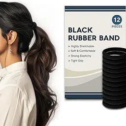 Global Quickly Textured Hair Rubber Bands For Women, Elastic Hair Bands (Set of 12 Multi-Colour Pieces)-picture-28