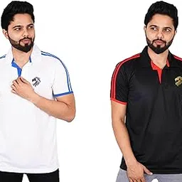 la milano Solid Printed Cotton Blend Tshirt for Mens Pack of 2 Tshirts-picture-11