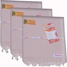 EthnicAlive Bhagalpuri Handloom Mild Winter|Summer|AC Pure Dull Chadar Plain Rosy Brown Color Pack of 3 (Size 220x125cm)-picture-53