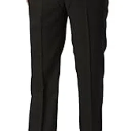 park avenue Men's Polyester Blend Checks Pattern Smart Fit Flat Front Formal Trouser-picture-28