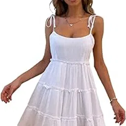 nxiba Women's Western Short Dress – Rayon Printed Midi, Knee-Length Fit & Flare Beach Wear-picture-52