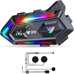 Motorcycle Helmet Bluetooth Headset Outdoor Helmet Headphones Speaker RGB Lighting Effects DSP Noise Reduction High Sound Quality System Riding/Skiing/Sports IP67 Waterproof 1000mAh-picture-28