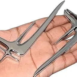 VRT Stylish Bodyside Emblem Sticker for All Cars, Metal (Silver) Size: 14cm x 5cm x 2mm-picture-34