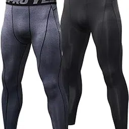 kkmoon-1 2 Pack Men Quick Dry Running Leggings Compression Tights Gym Training Fitness Sport Trousers Leggings Male Underwear-picture-13