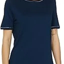 jockey RX80 Women's Micro Modal Cotton Short Sleeve T-Shirt and Printed Shorts Set-picture-48