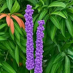 Handmade Artificial Flower Stick for Home Decor –4 Pieces (Color Options Available) (4, Light Purple)-image-92