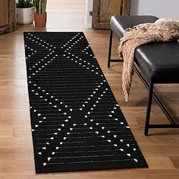ALLURING HOMES Hallway Runner Rug 2x5 feet Long Kitchen Mat Washable Area Rug Soft Cotton Geometric Floor Carpet Runner(Multicolor) (RNR31)-picture-35