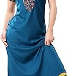 soulemo Women's Solid Alpine A- Line Nighty (Retro Look) 1751-picture-11