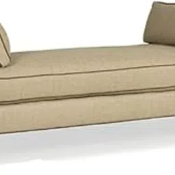 HOMECREST Robby Long Bench | Upholstered Benches Footstool couche benche Ottoman Bench pouffe Puffy Settee bedend Dining for livingroom Bedroom Office-picture-46