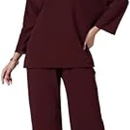 siril Women's Lycra Solid Co-Ord Set-picture-25